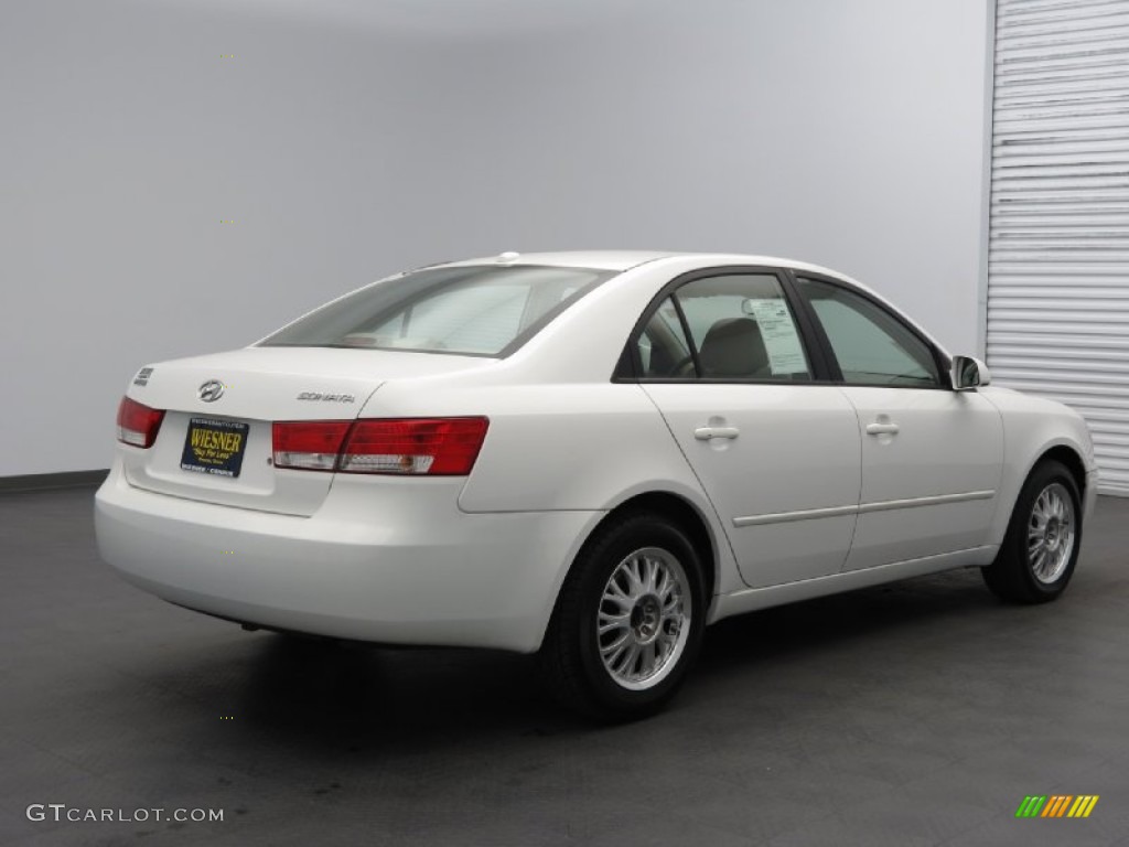 2007 Sonata GLS - Arctic White / Gray photo #2