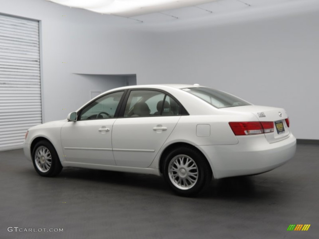 2007 Sonata GLS - Arctic White / Gray photo #3
