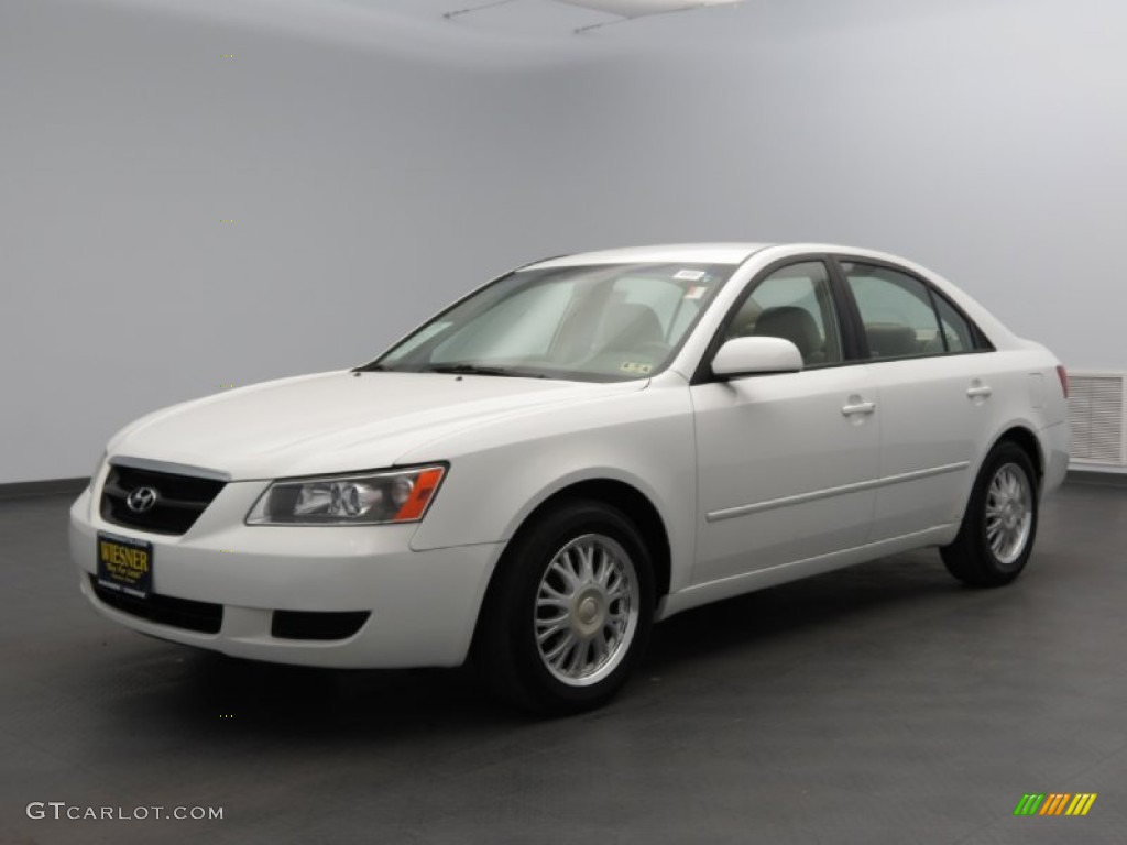 2007 Sonata GLS - Arctic White / Gray photo #4