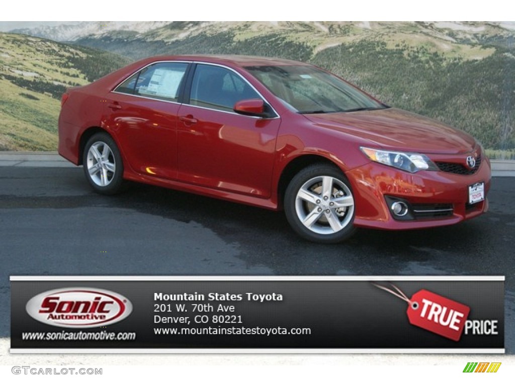 2013 Camry SE - Barcelona Red Metallic / Black photo #1