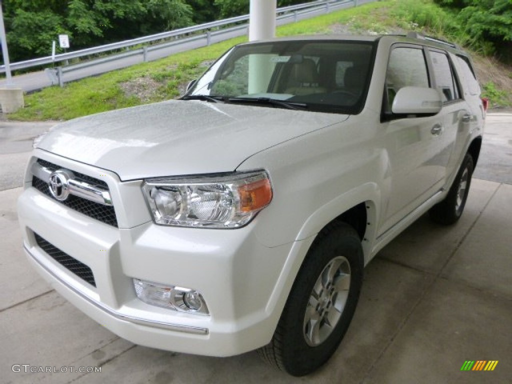 2013 4Runner SR5 4x4 - Blizzard White Pearl / Sand Beige Leather photo #5