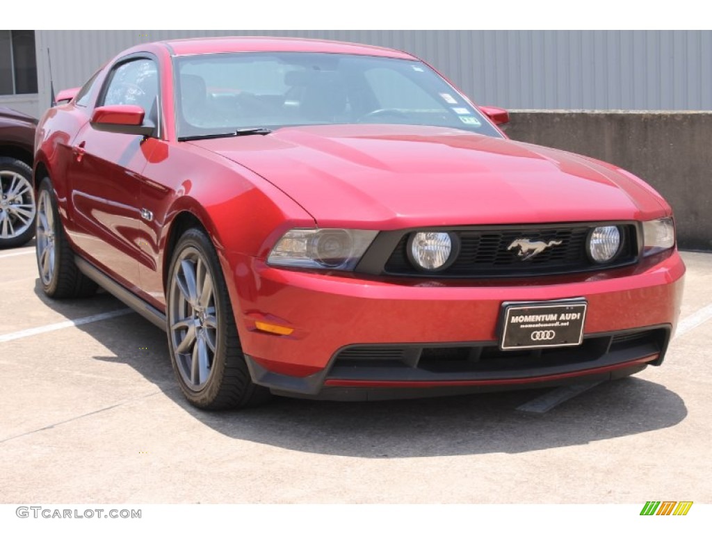 2011 Mustang GT Premium Coupe - Red Candy Metallic / Charcoal Black/Cashmere photo #1