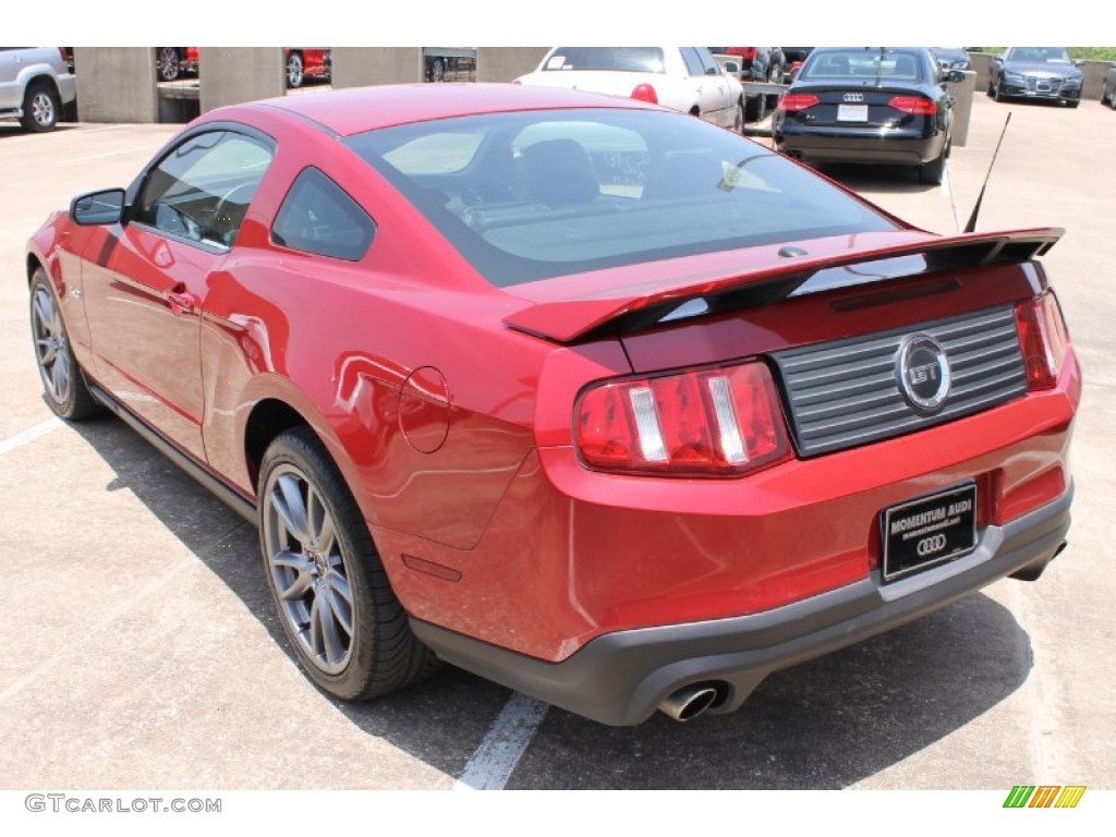 2011 Mustang GT Premium Coupe - Red Candy Metallic / Charcoal Black/Cashmere photo #5