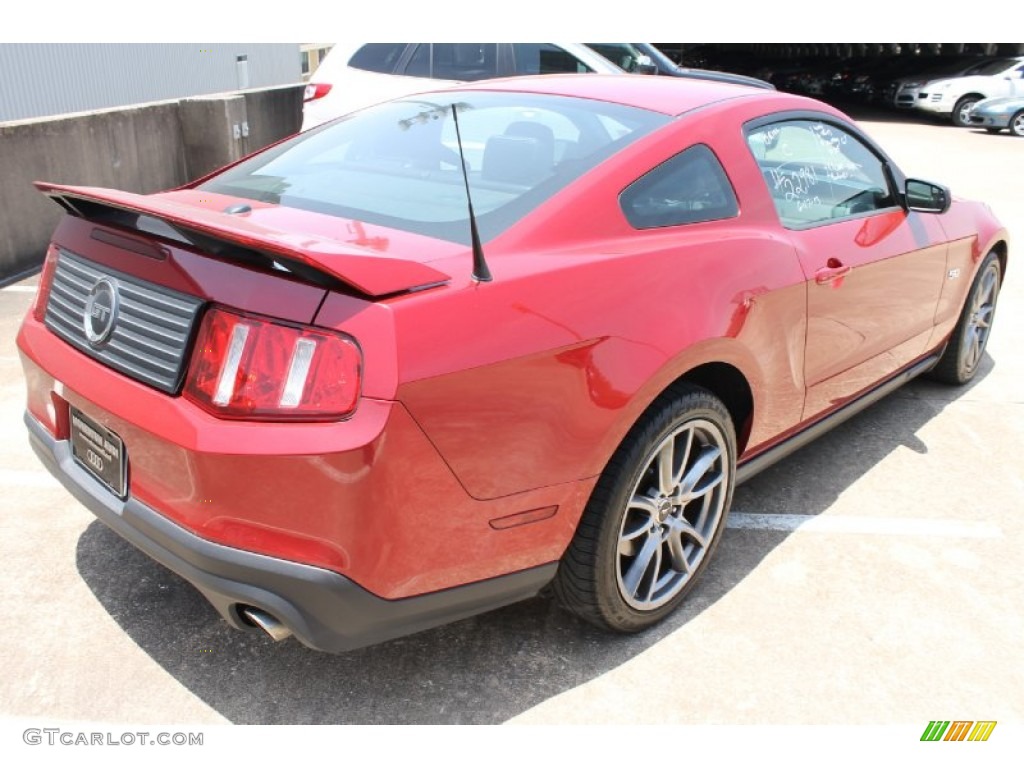 2011 Mustang GT Premium Coupe - Red Candy Metallic / Charcoal Black/Cashmere photo #7