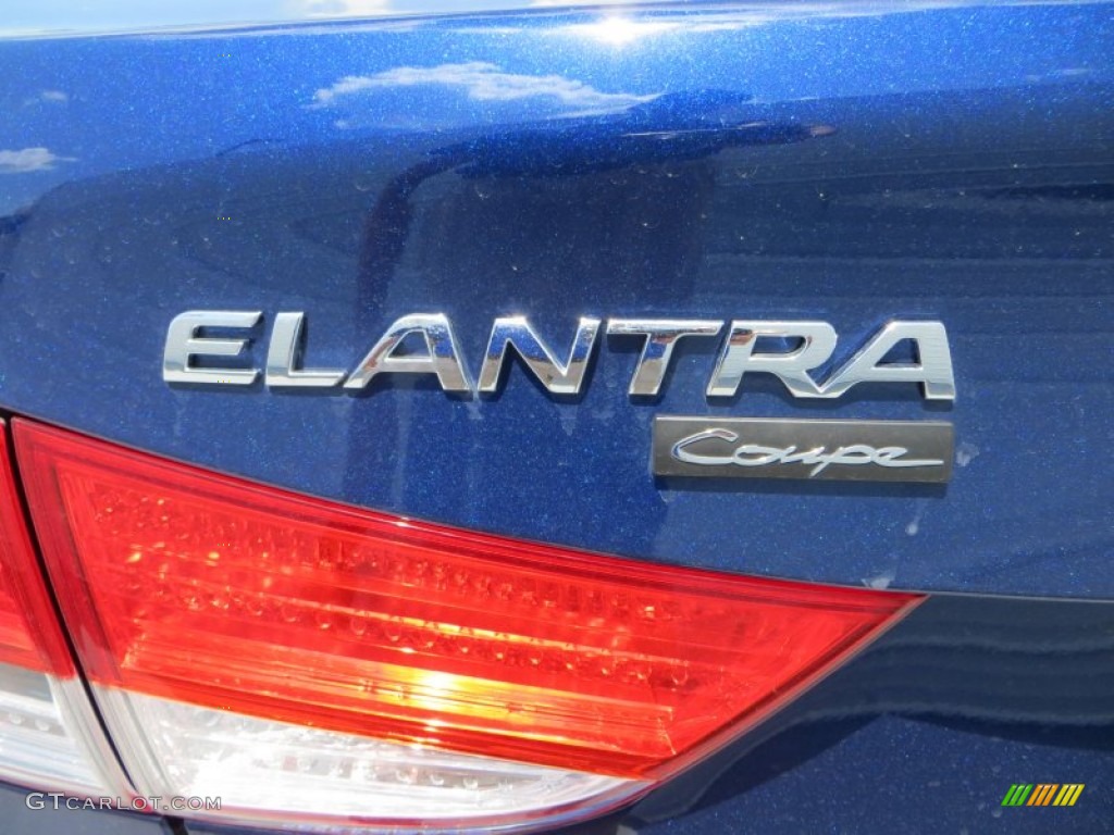 2013 Elantra Coupe GS - Atlantic Blue / Gray photo #12