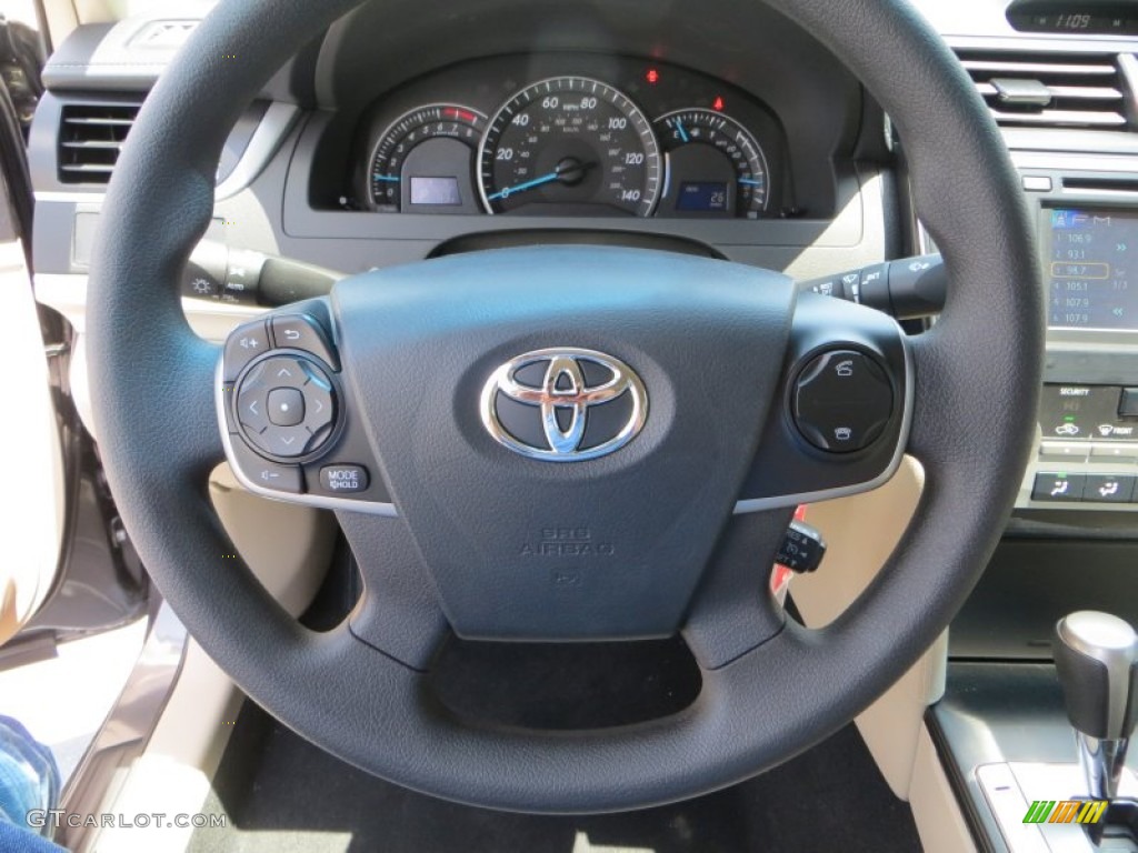 2013 Camry LE - Magnetic Gray Metallic / Ivory photo #28