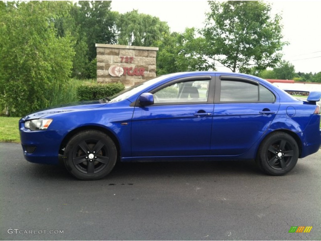 2008 Lancer ES - Electric Blue Pearl / Black photo #1