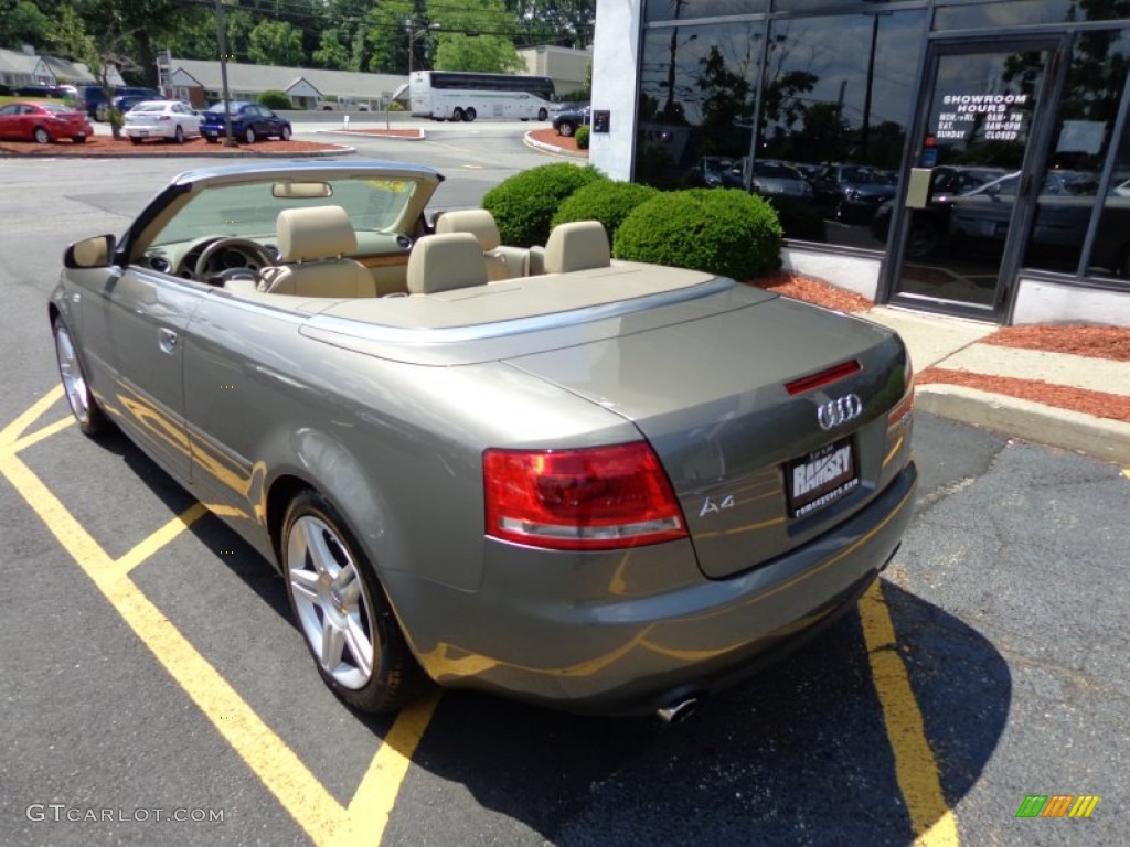 2008 A4 2.0T quattro Cabriolet - Alpaka Beige Metallic / Beige photo #13