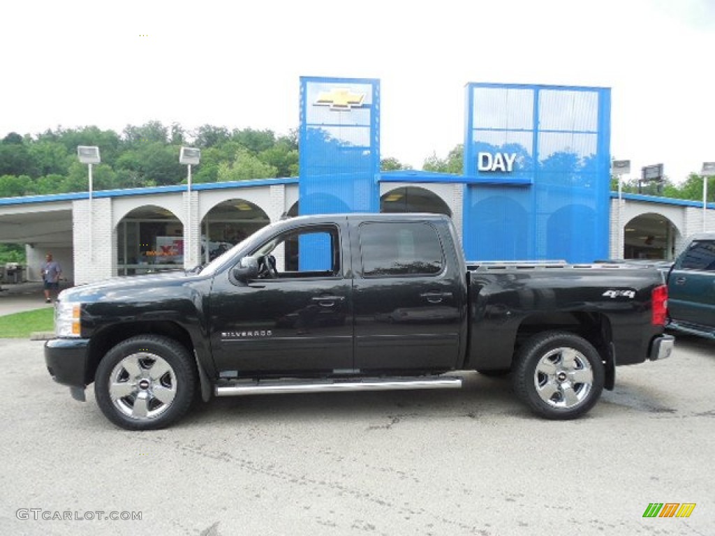 2010 Silverado 1500 LTZ Crew Cab 4x4 - Black / Ebony photo #2