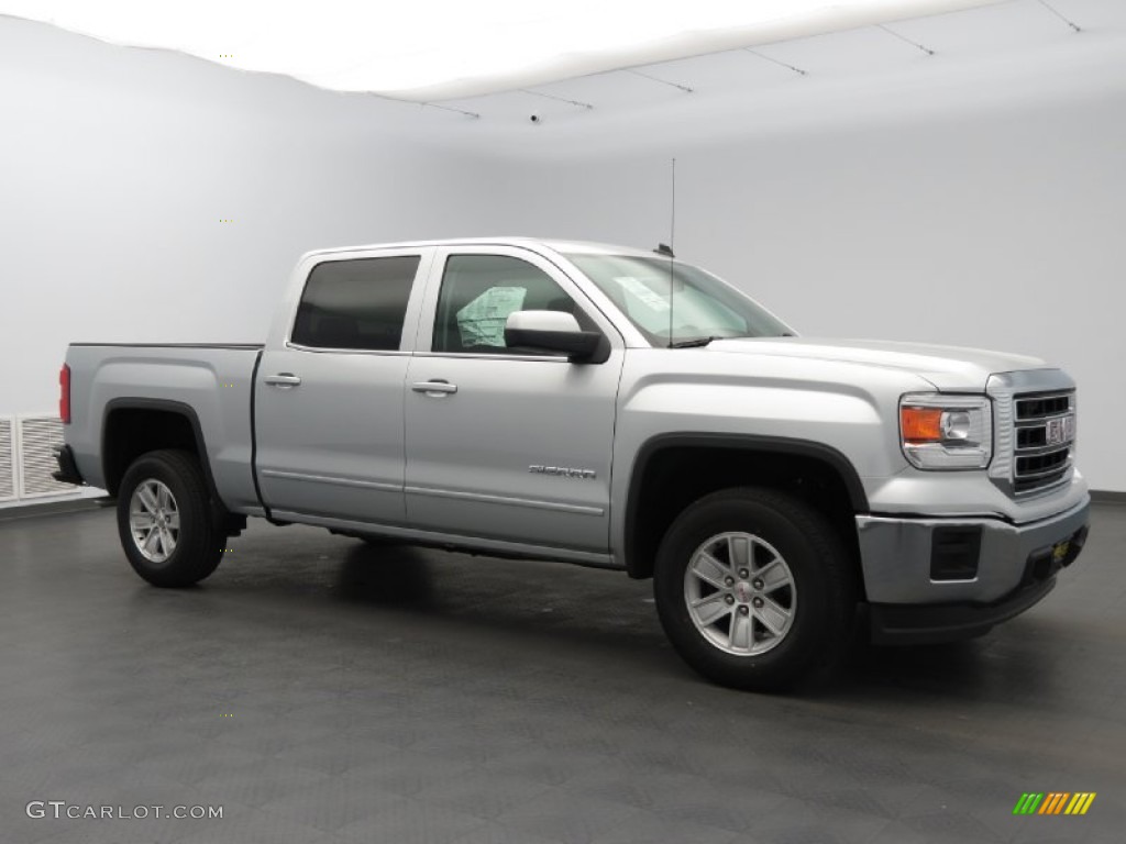 2014 Sierra 1500 SLE Crew Cab - Quicksilver Metallic / Jet Black photo #1