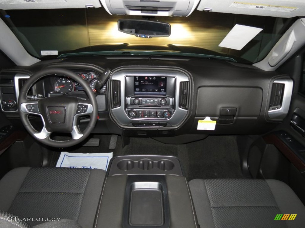 2014 Sierra 1500 SLE Crew Cab - Quicksilver Metallic / Jet Black photo #4