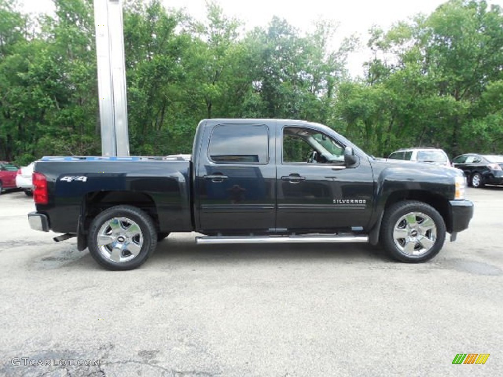 2010 Silverado 1500 LTZ Crew Cab 4x4 - Black / Ebony photo #8