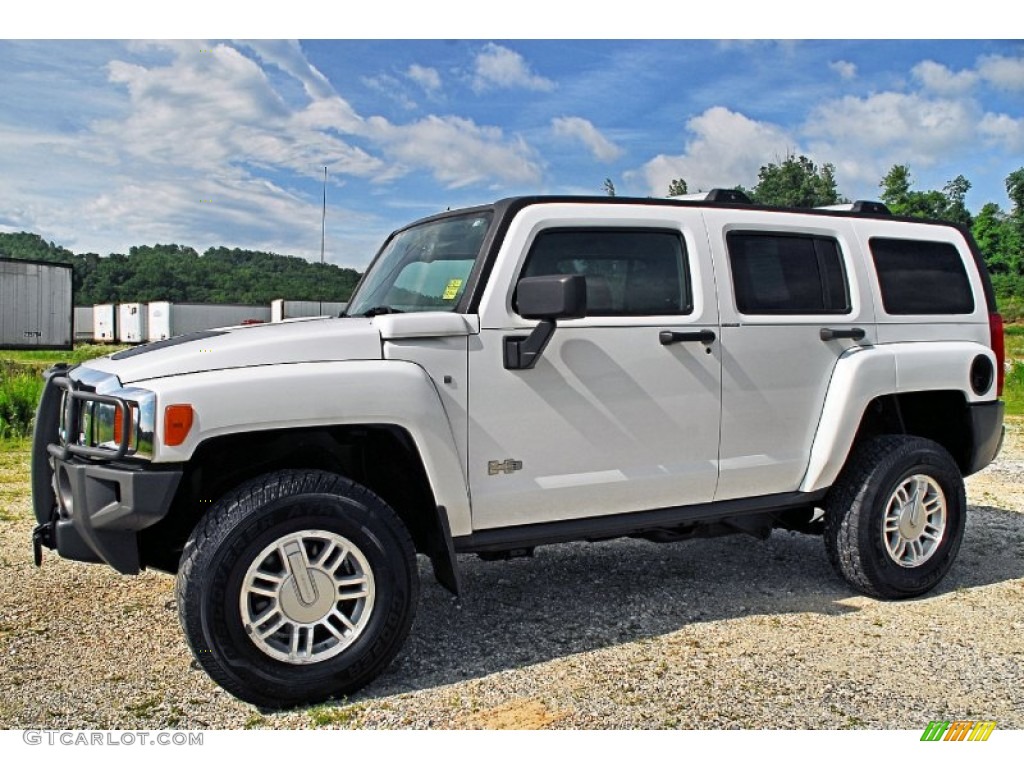 Birch White 2007 Hummer H3 X Exterior Photo #82876084