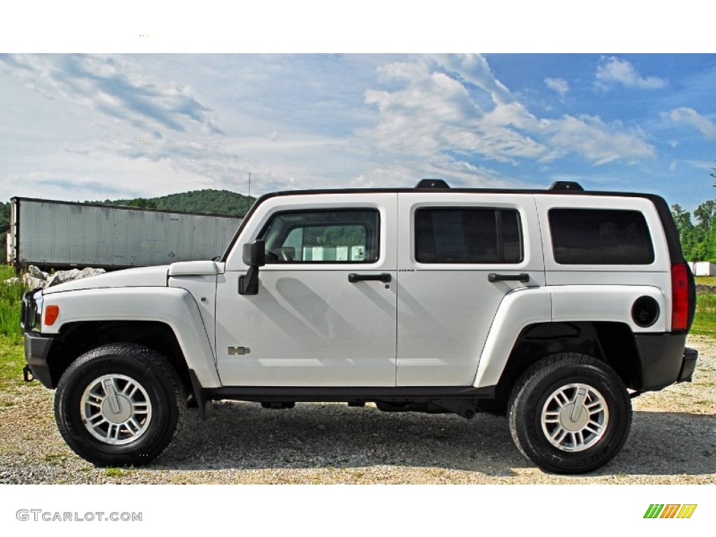 Birch White 2007 Hummer H3 X Exterior Photo #82876139