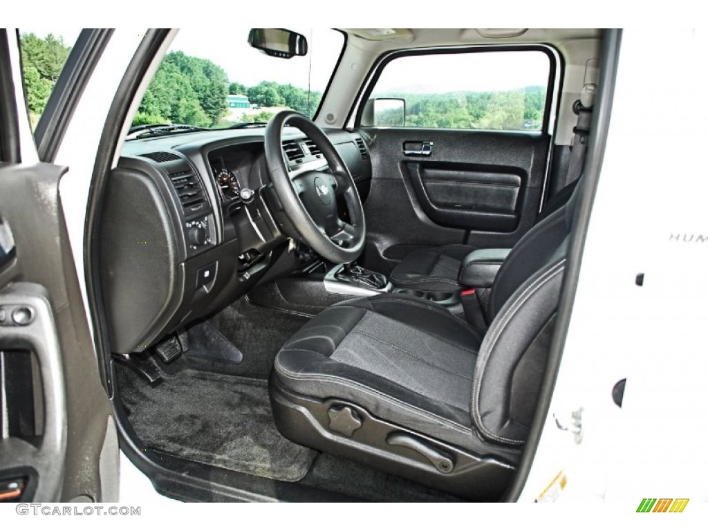 Ebony Black Interior 2007 Hummer H3 X Photo #82876363