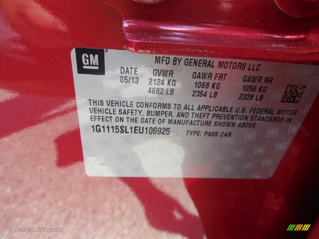2014 Impala LT - Red Rock Metallic / Jet Black/Dark Titanium photo #19