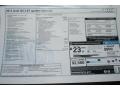 2013 Audi Q5 2.0 TFSI quattro Window Sticker