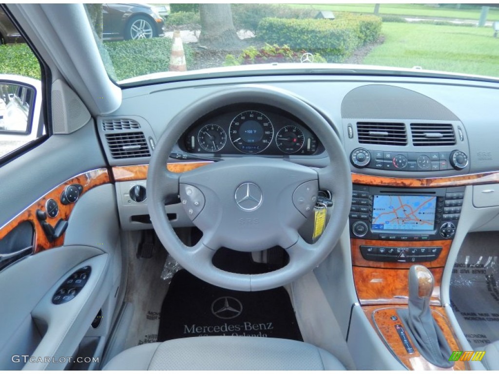 2006 Mercedes-Benz E 320 CDI Sedan Ash Steering Wheel Photo #82880922