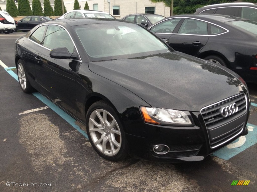 Brilliant Black 2012 Audi A5 2.0T quattro Coupe Exterior Photo #82881244