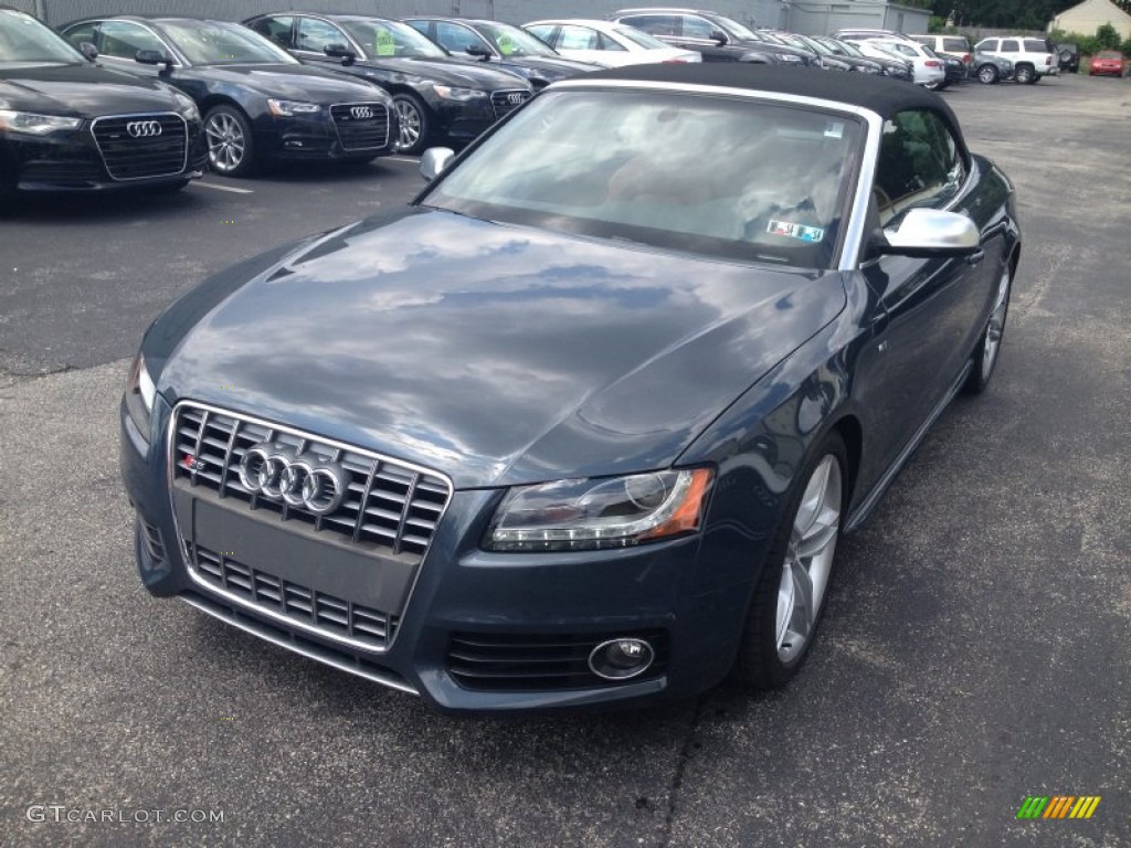 2010 S5 3.0 TFSI quattro Cabriolet - Meteor Gray Pearl Effect / Tuscan Brown Silk Nappa Leather photo #1