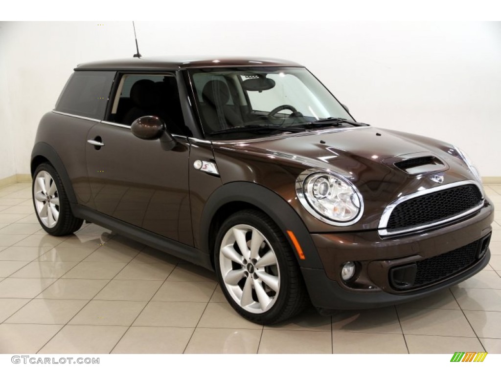 2011 Cooper S Hardtop - Hot Chocolate Metallic / Checkered Carbon Black/Black photo #1