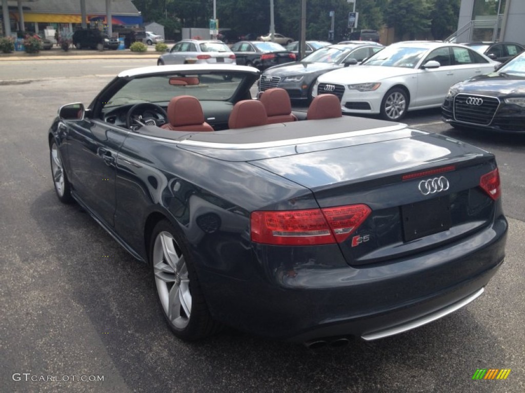 2010 S5 3.0 TFSI quattro Cabriolet - Meteor Gray Pearl Effect / Tuscan Brown Silk Nappa Leather photo #30