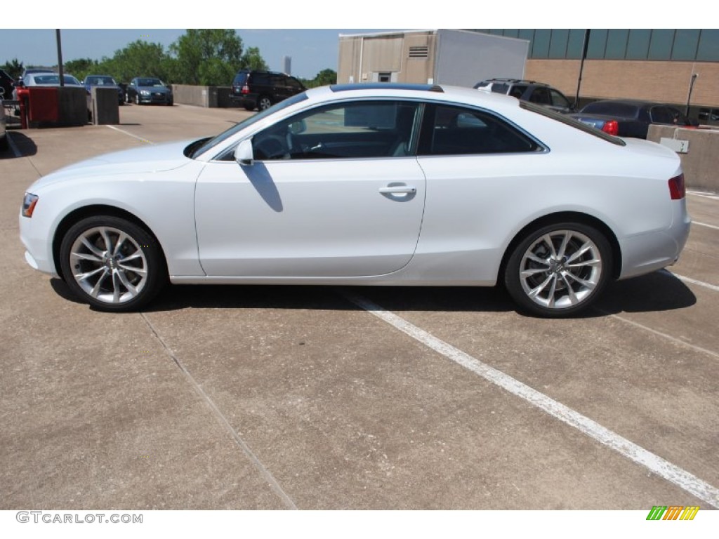 Glacier White Metallic 2013 Audi A5 2.0T quattro Coupe Exterior Photo #82883919