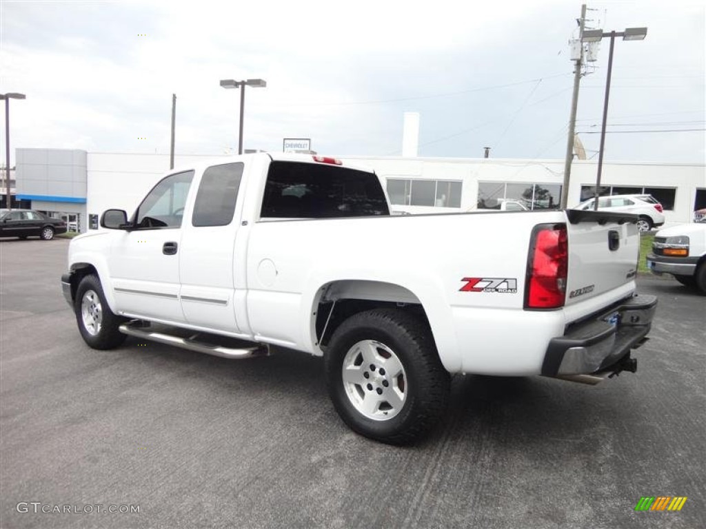 2005 Silverado 1500 Z71 Extended Cab 4x4 - Summit White / Dark Charcoal photo #5