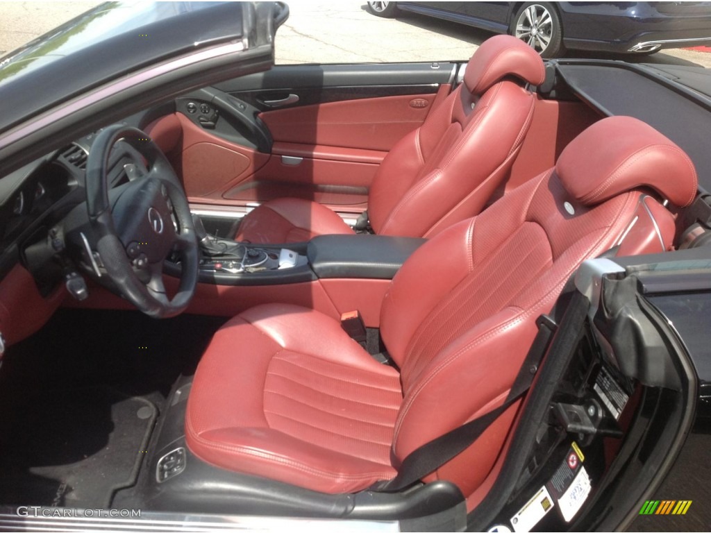 Red Interior 2007 Mercedes-Benz SL 55 AMG Roadster Photo #82884785