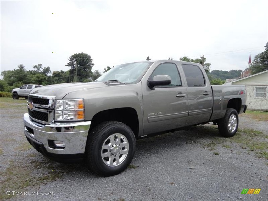 Graystone Metallic 2014 Chevrolet Silverado 2500HD LTZ Crew Cab 4x4 Exterior Photo #82884875