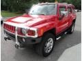 Victory Red 2007 Hummer H3 X Exterior