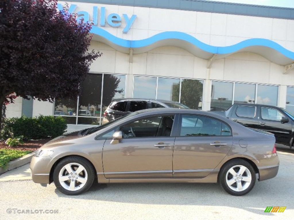 2010 Civic LX-S Sedan - Urban Titanium Metallic / Black photo #2