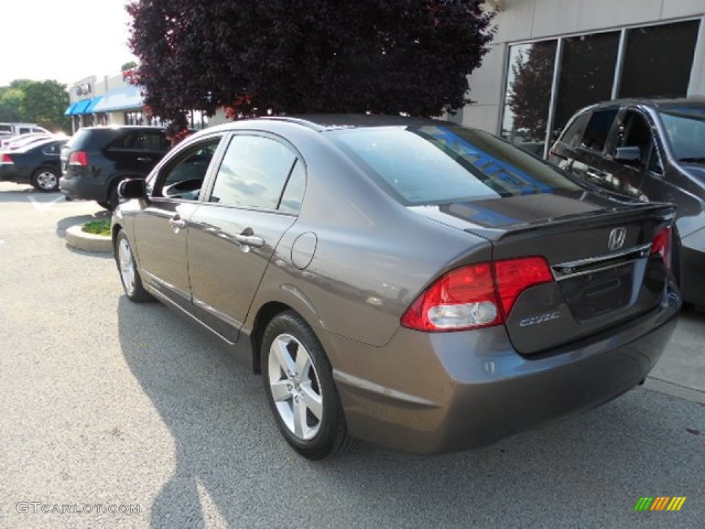 2010 Civic LX-S Sedan - Urban Titanium Metallic / Black photo #4