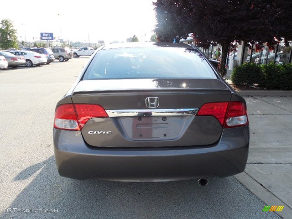 2010 Civic LX-S Sedan - Urban Titanium Metallic / Black photo #5