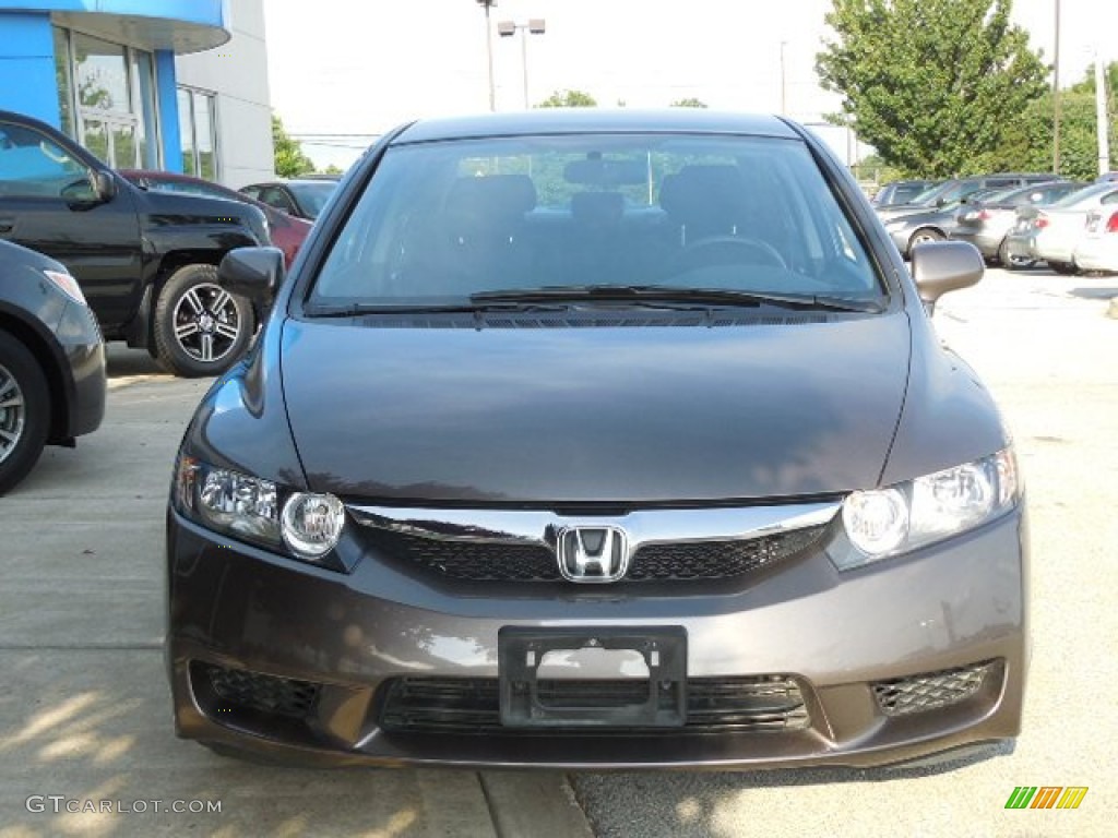 2010 Civic LX-S Sedan - Urban Titanium Metallic / Black photo #7