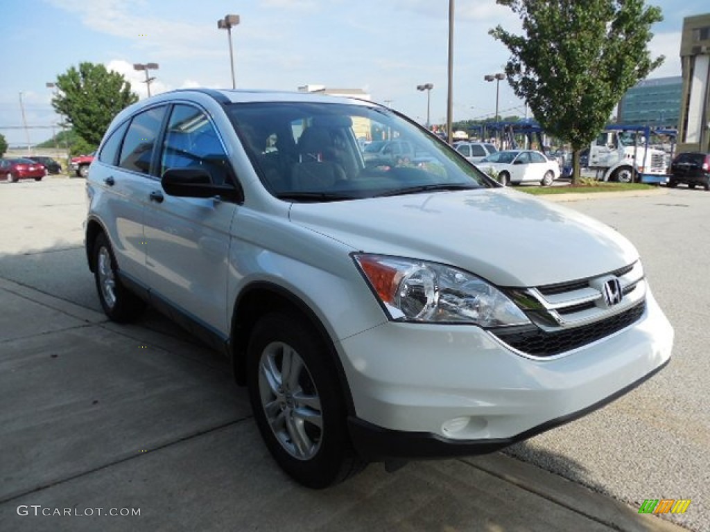 2010 CR-V EX AWD - Taffeta White / Gray photo #5