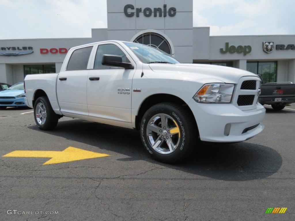 2013 1500 Express Crew Cab - Bright White / Black/Diesel Gray photo #1