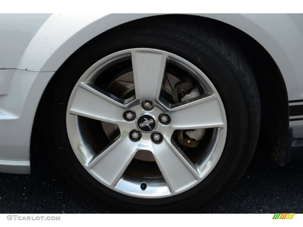 2007 Mustang GT Premium Coupe - Satin Silver Metallic / Dark Charcoal photo #9