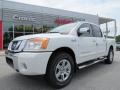 2013 Glacier White Nissan Titan SV Crew Cab  photo #1