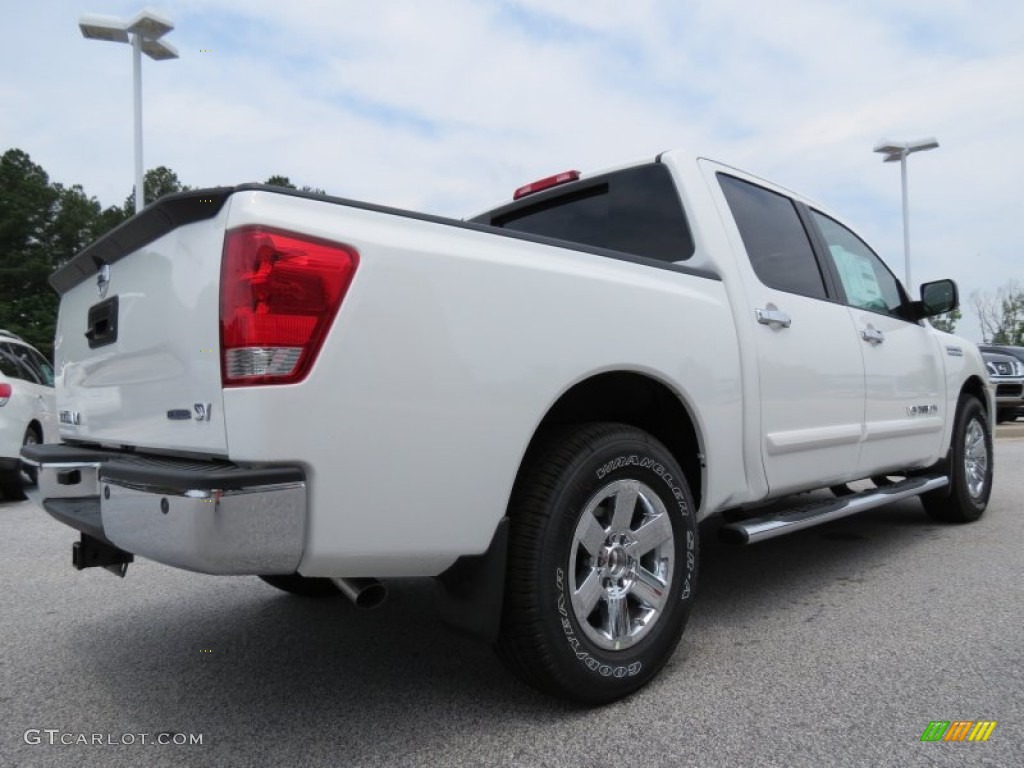 Glacier White 2013 Nissan Titan SV Crew Cab Exterior Photo #82887896