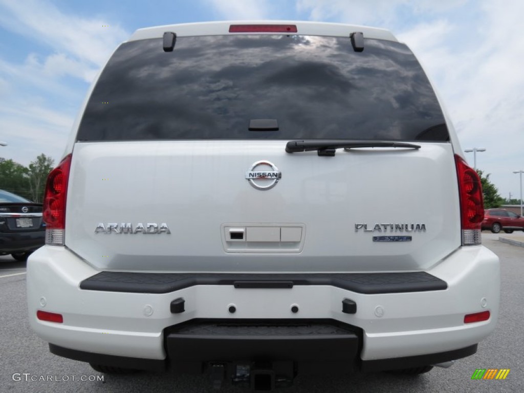 Pearl White 2013 Nissan Armada Platinum Exterior Photo #82888154