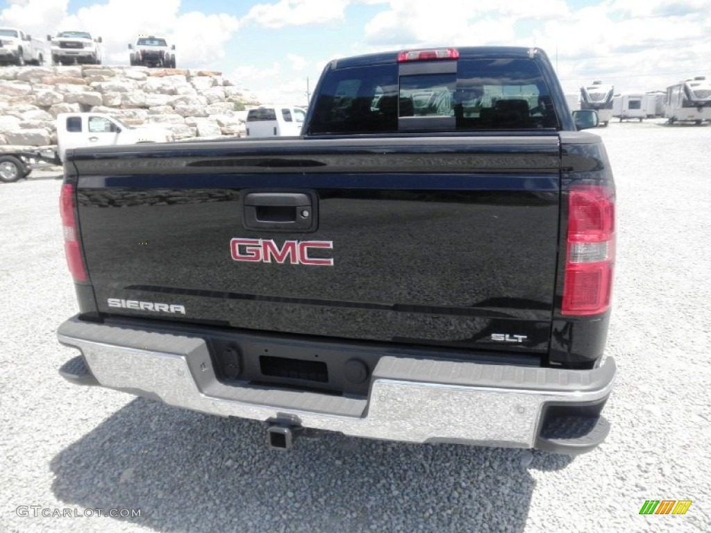 Onyx Black 2014 GMC Sierra 1500 SLT Crew Cab 4x4 Exterior Photo #82888399