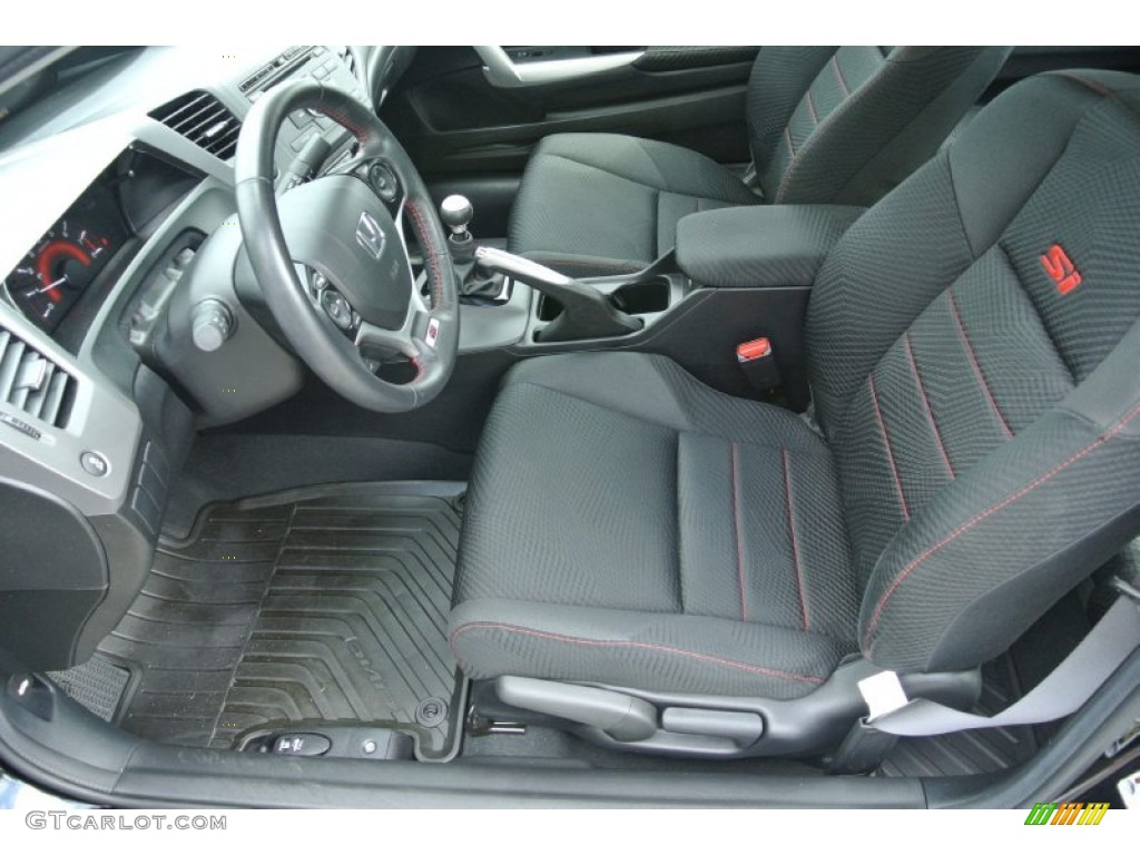 Black Interior 2012 Honda Civic Si Coupe Photo #82888487