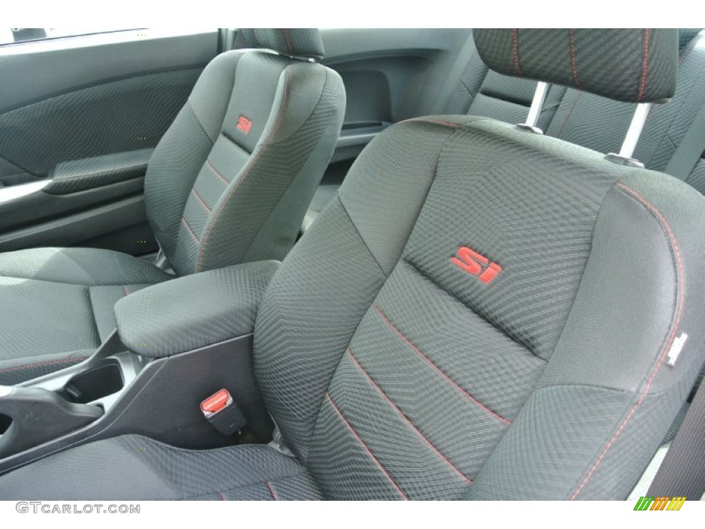 Black Interior 2012 Honda Civic Si Coupe Photo #82888517