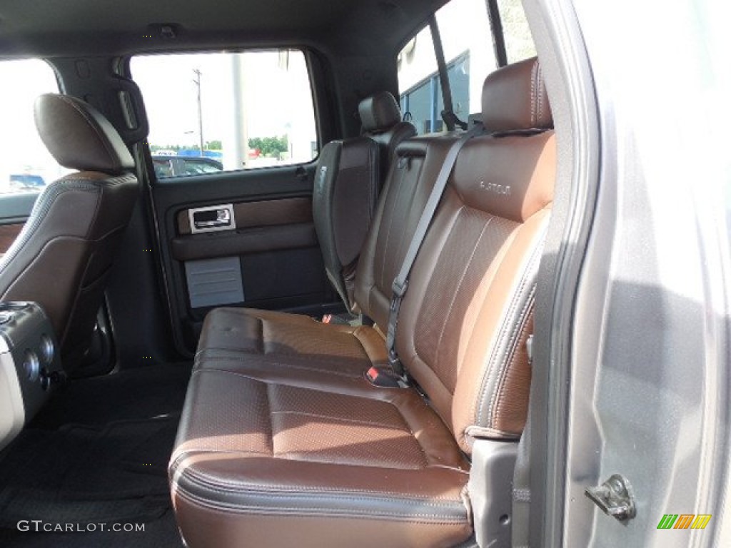 2009 F150 Platinum SuperCrew 4x4 - Sterling Grey Metallic / Sienna Brown Leather/Black photo #10