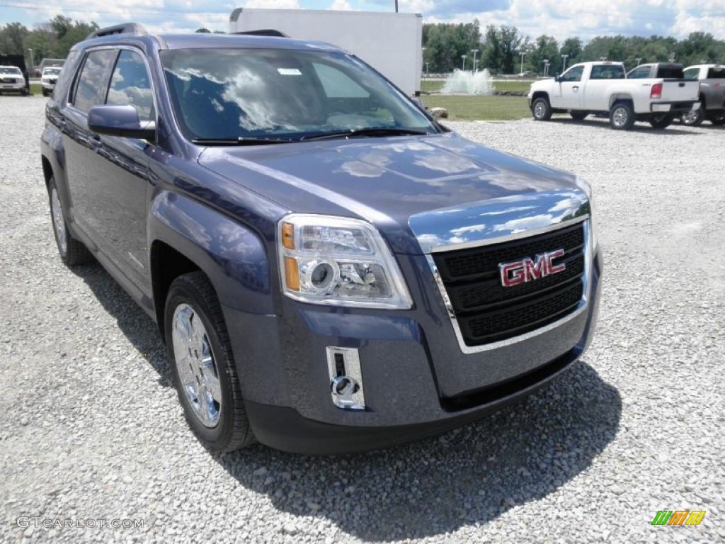 Atlantis Blue Metallic 2013 GMC Terrain SLT AWD Exterior Photo #82888946