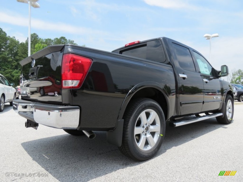 Galaxy Black 2013 Nissan Titan SL Crew Cab Exterior Photo #82889207