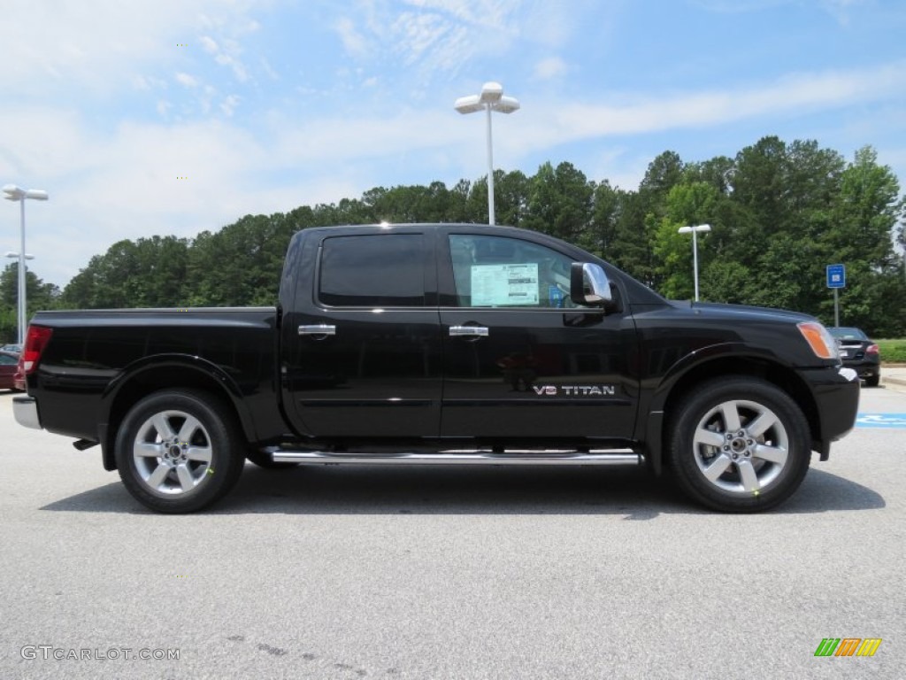 Galaxy Black 2013 Nissan Titan SL Crew Cab Exterior Photo #82889222