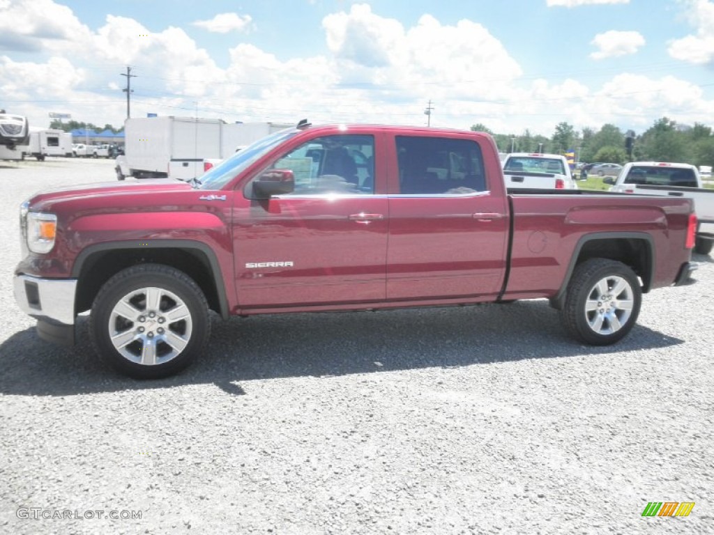 Sonoma Red Metallic 2014 GMC Sierra 1500 SLE Crew Cab 4x4 Exterior Photo #82889396