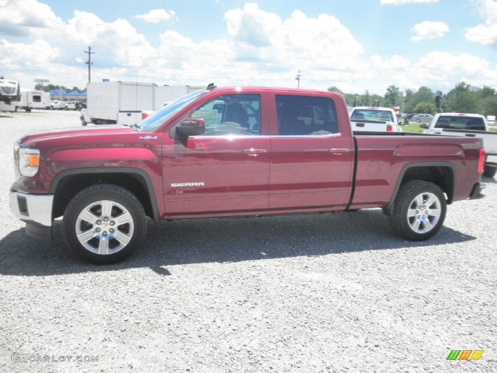 2014 Sierra 1500 SLE Crew Cab 4x4 - Sonoma Red Metallic / Jet Black photo #4